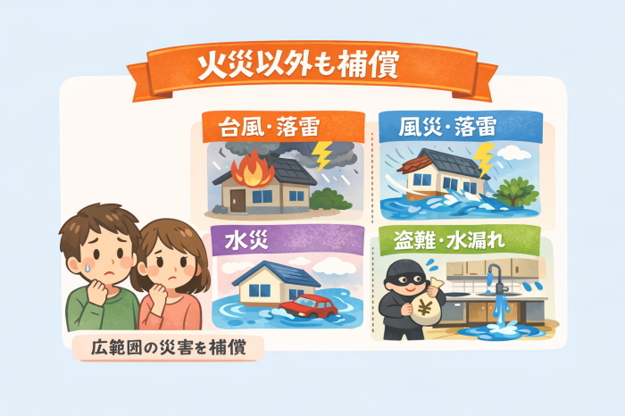 火災以外の補償
