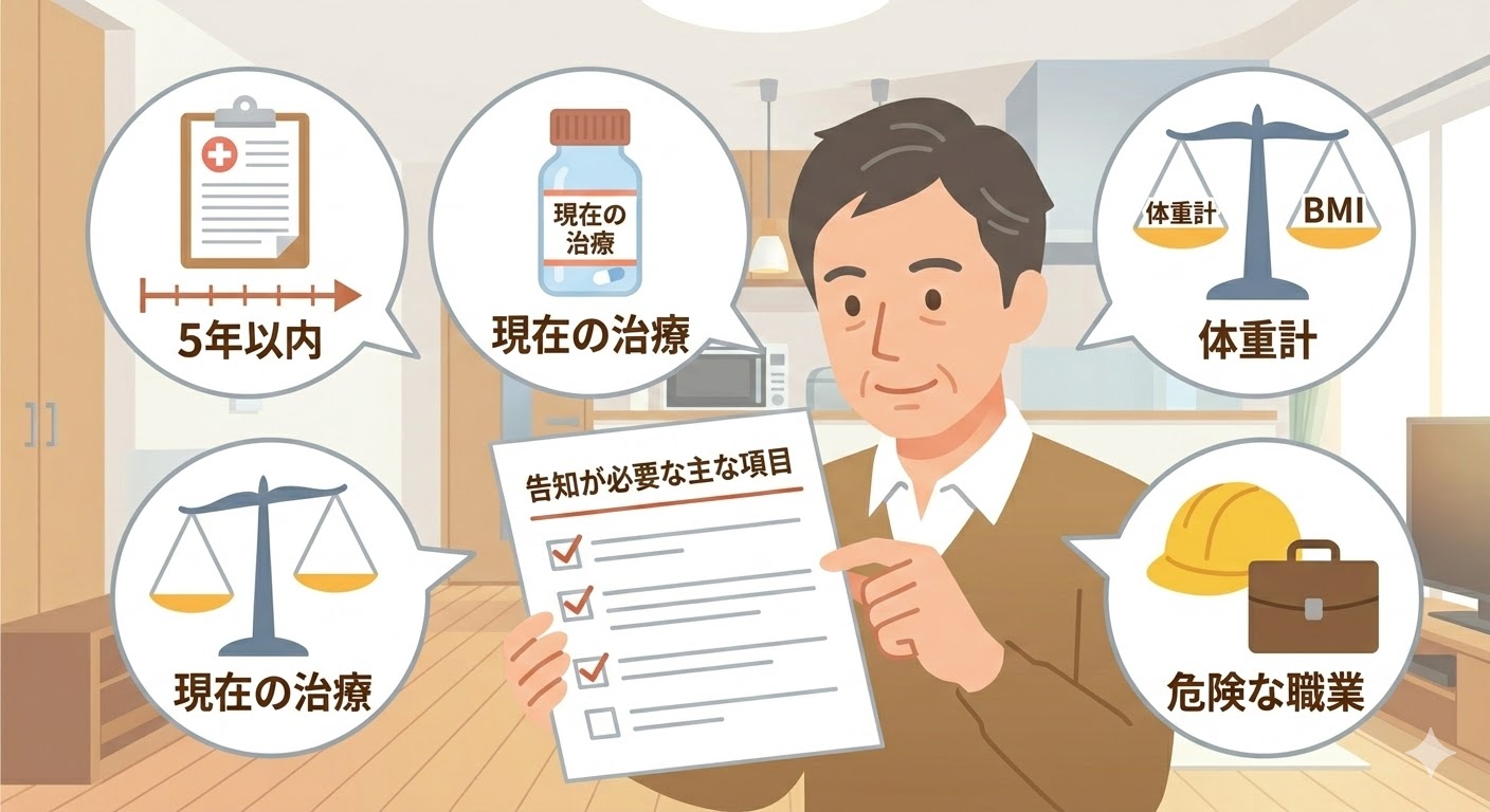 生命保険 告知項目